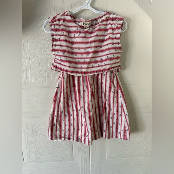 Hatley striped dress 5T with anchor design, lined. - Picture 1 of 7